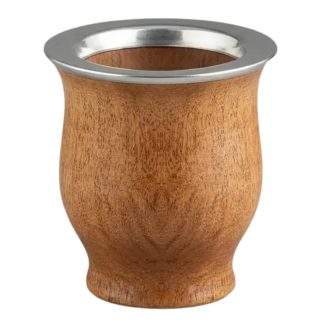 Mate Madera Lustrada y Virola de Acero Pulida