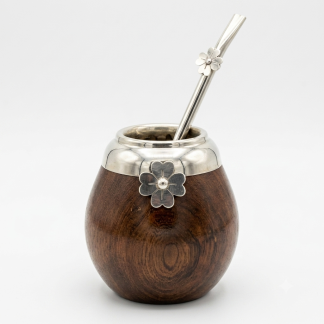 Mate de Madera Virola de Alpaca